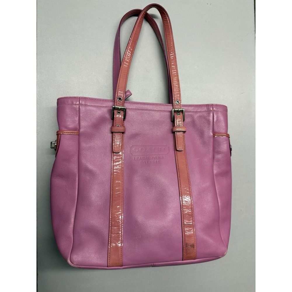 Vintage Coach Leatherware Gallery Tote bag. Barbie Pink. 9762 - Picture 2 of 16